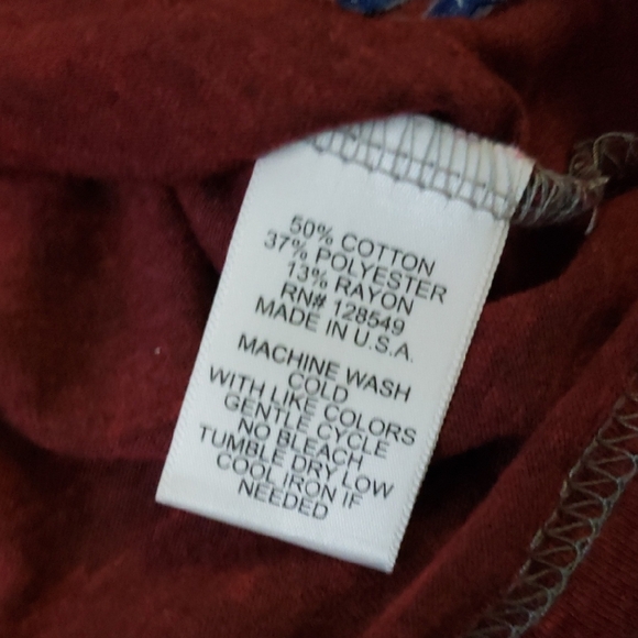 Aviator Nation Mens Maroon Purple Retro Athleisure Trendy Casual Tee Size Med - Picture 5 of 8